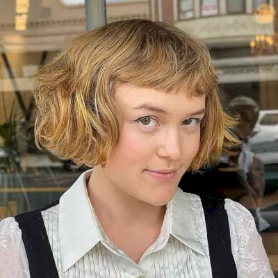 Razored Mini Bob with Short Blunt Bangs
