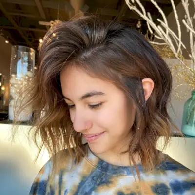 Razor Cut Shaggy Bob for Fine Hair 