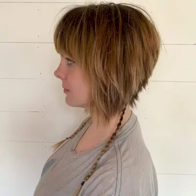 razor choppy bob haircut with bangs
