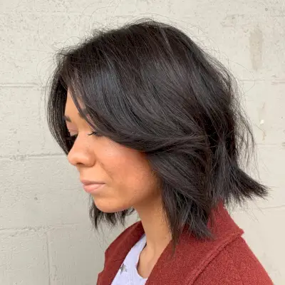 Messy Razor Cut Bob Hairstyle