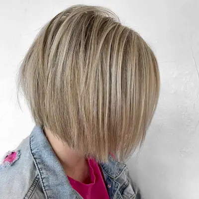 Chin-Length Choppy and Textured Straight Bob Haircut
