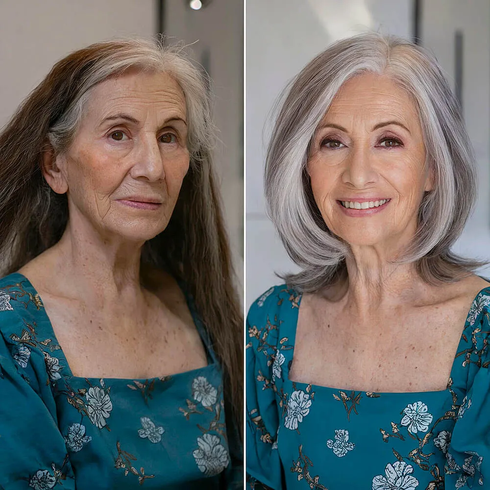 Más de 15 cortes de pelo largos y favorecedores para mujeres mayores de 70 años en 2026