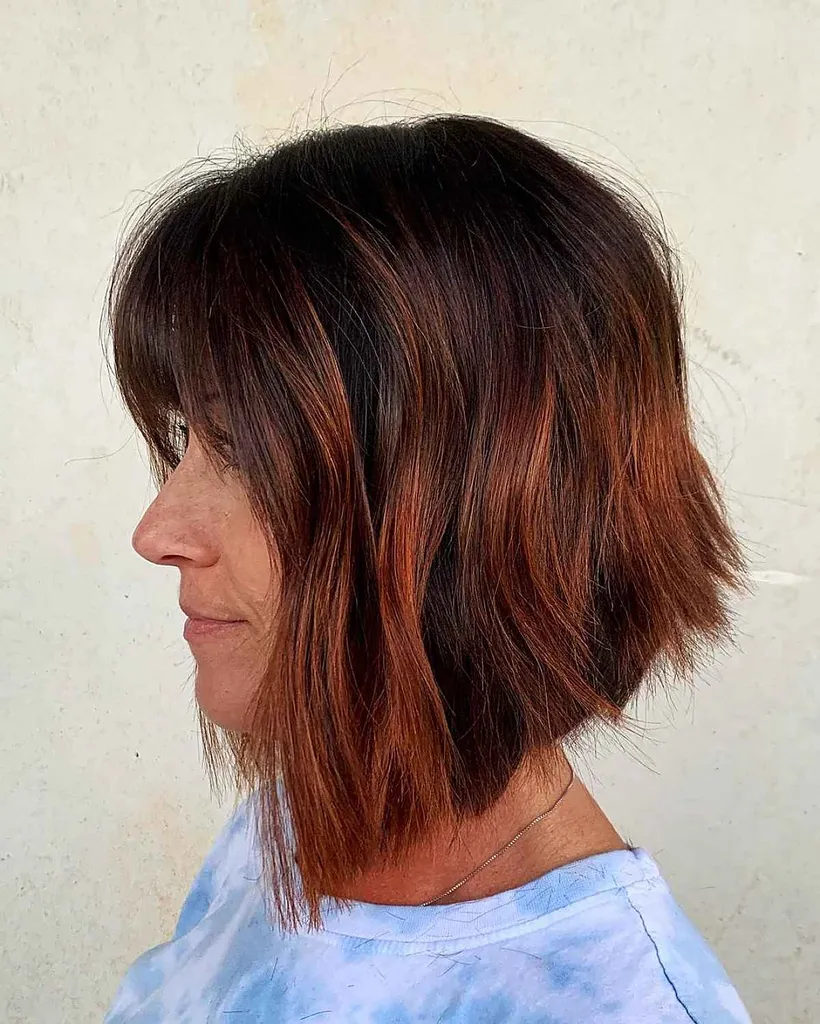 vågig inverterad bob' title=