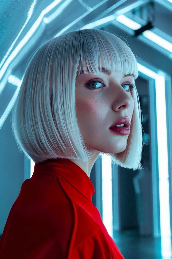 Edgy Modchop francouzský bob pro rovné jemné vlasy' title=