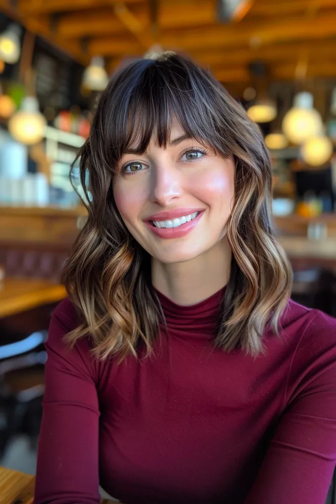 Bez námahy dlouhý francouzský bob s vlnami pro střední vlasy' title=