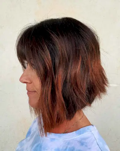 wavy inverted bob 