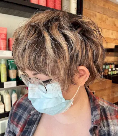 Subtle Mullet Cut on Short Hair