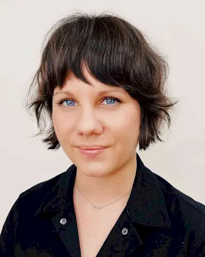 Jaw-Length Shaggy Bixie with Bangs