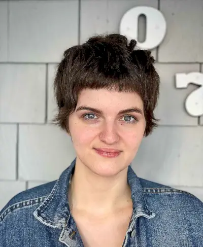 Shaggy Pixie Hair with Micro Bangs