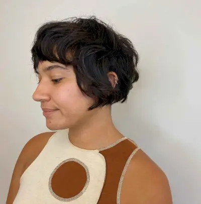 Short Shaggy French Bob