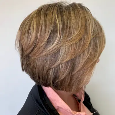 Lovely Layered Bob for Thick Hair