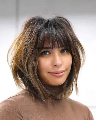Charming Neck-Length Layered Bob