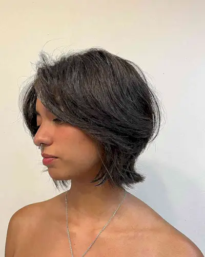 Tapered Baby Wolf Bob Haircut