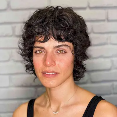 Vintage Wolf Bob for Short Curled Thick Hair