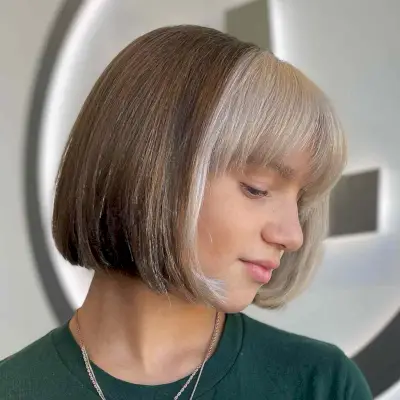 64 Bob cortos de corte de pelo bob con flequillo