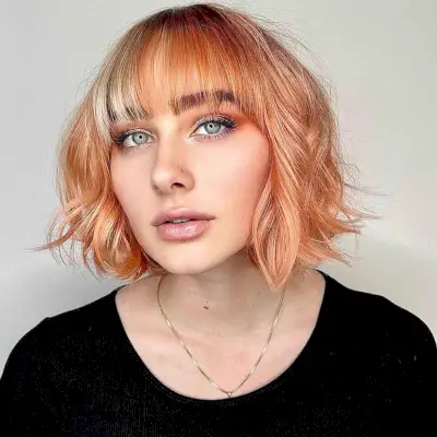 Chin-Length Bob with Bangs