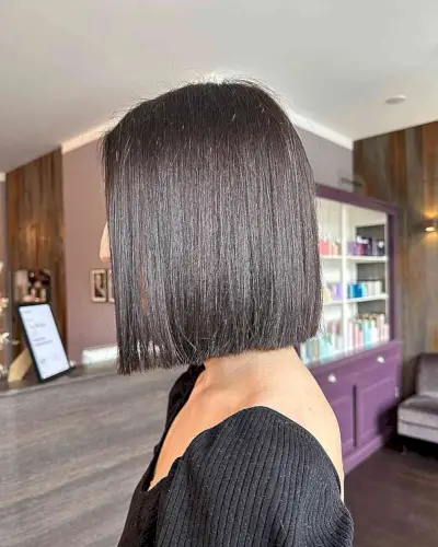 Neck-Length Classic Box Bob Haircut
