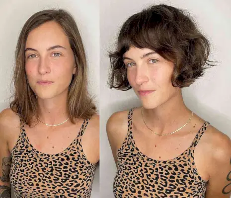 Wavy French Bob on Thin Hair