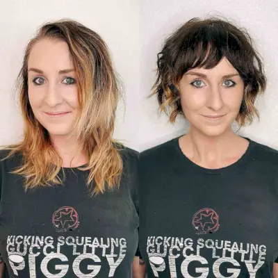 French Bobbed Hair with Curls