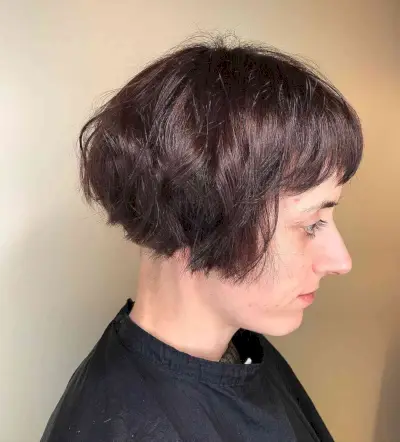 Very Short Inverted Bob with a Fringe
