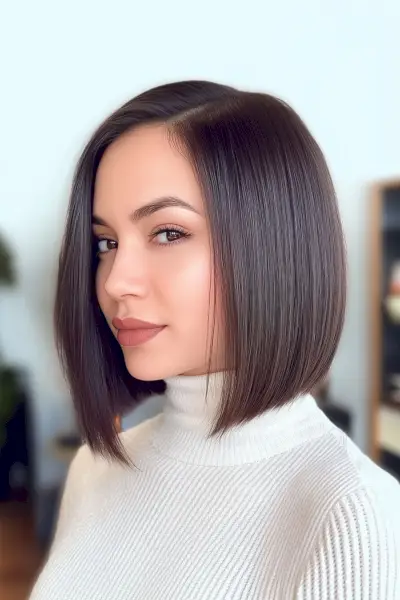Long Stacked Asymmetrical Bob
