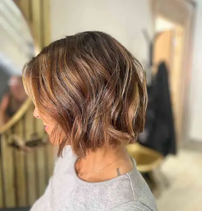 Short Choppy Bronde Bob for Fine Hair