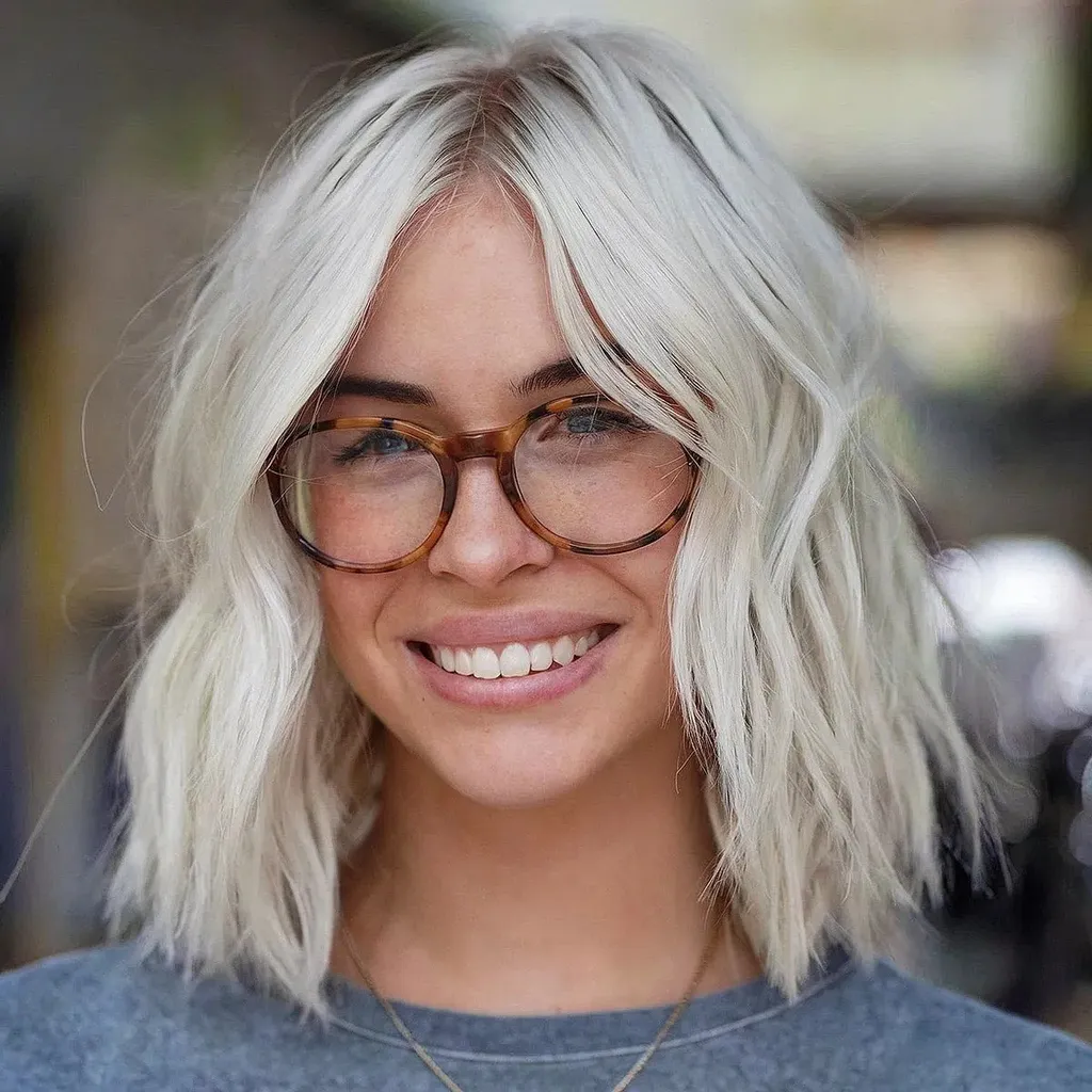 Platinum Choppy Lob fără breton' title=