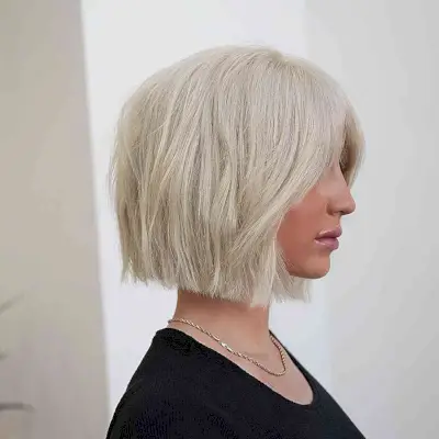 Slightly Lived-In Slob Cut for Short Blonde Bobs