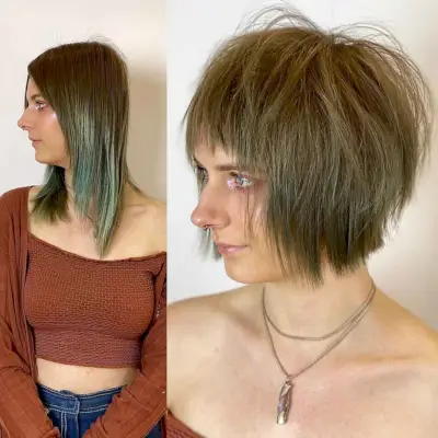 Shaggy Bob for Straight, Fine Hair