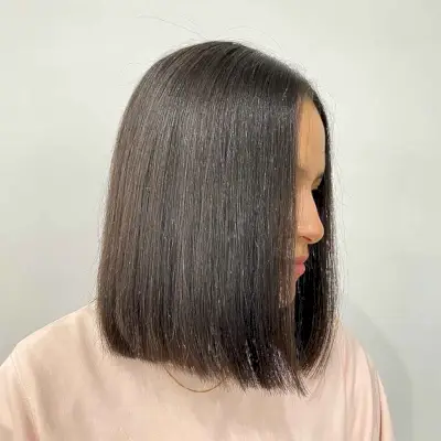Sleek Lob for Thin Hair