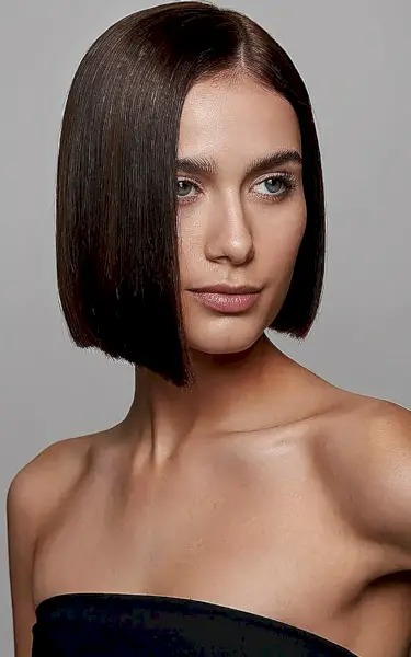 Chin-Length Bob for Straight Hair