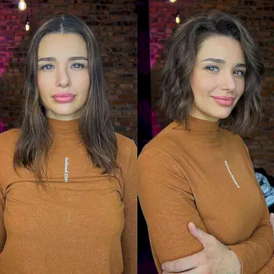 Blunt Yet Lived-In Bob Cut for women with an oval face