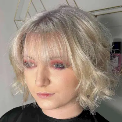 Wavy Bob with Bangs for Thin Hairstyle