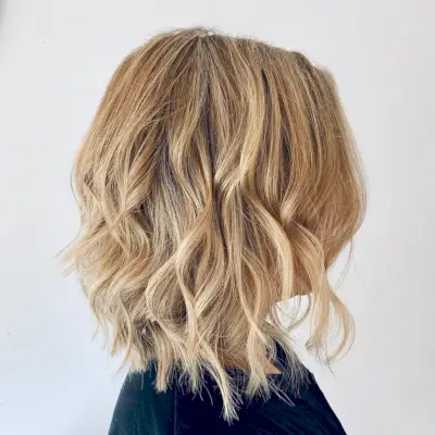 The Messy Choppy Razored Bob for fine hair