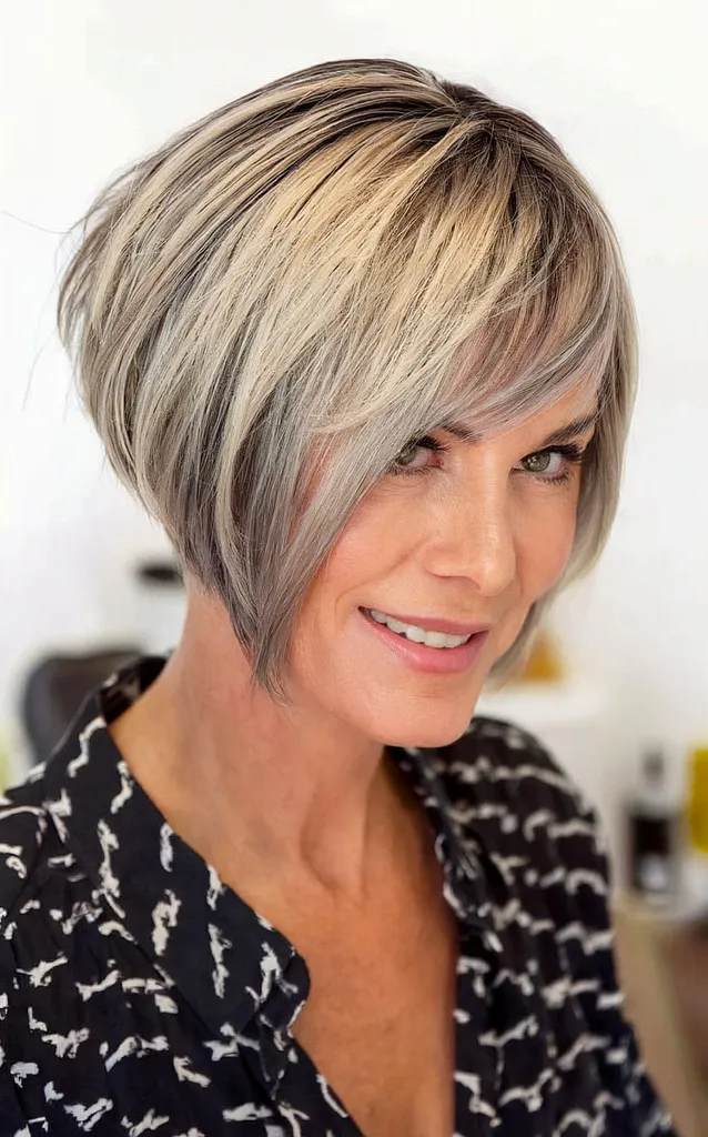 각진 밥 이발 아이디어 50개 + 얼굴 모양 및 머리 유형 조언