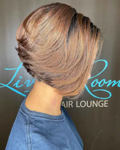 Graduated Feathered Bob with Layers