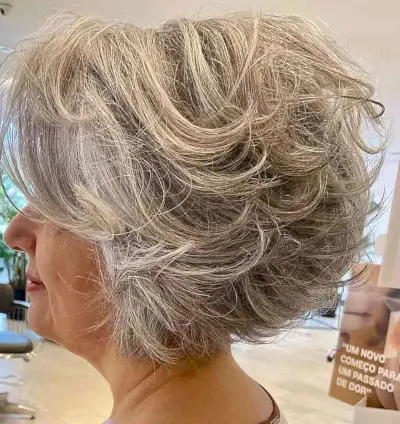 Graduated Messy Feathered Bob