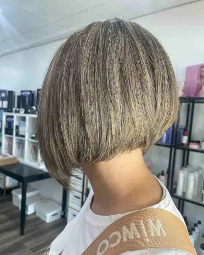 Concave Graduated Bob Cut