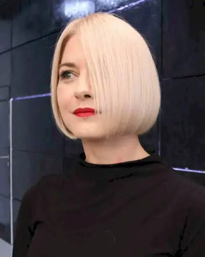 Dimensional Bob with Bangs for Women Over 60