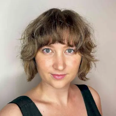 Wavy French Bob Cut