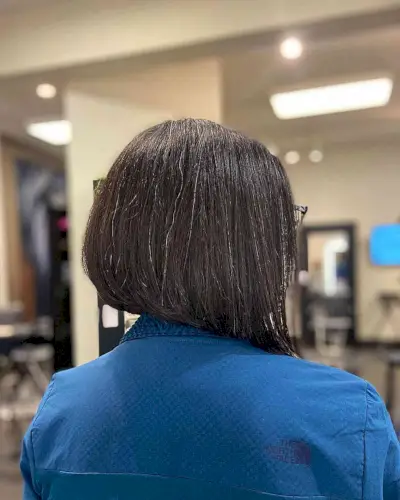 Short A Line Bob Back View