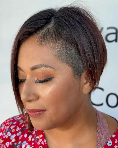 asymmetrical a-line bob with an undercut