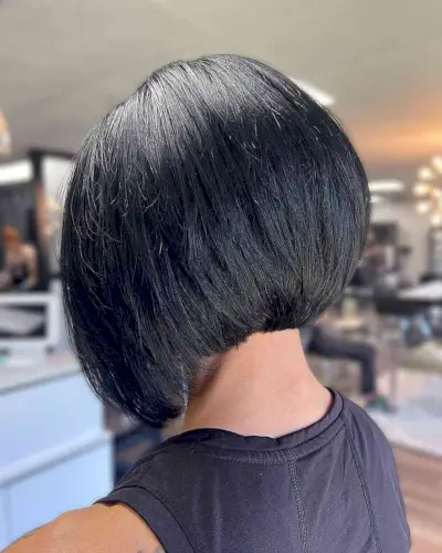 The Most Perfect A-Line Bob for women with jet black tresses