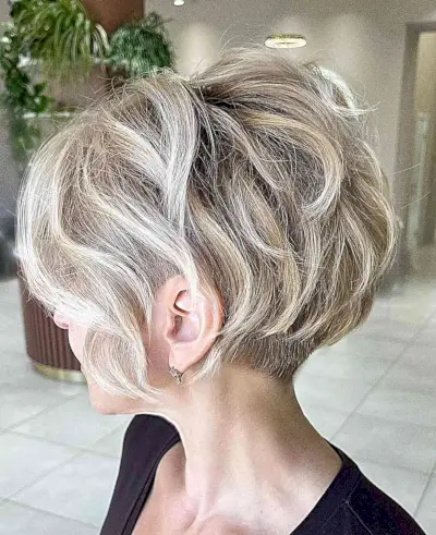Undercut Pixie Bob with a Shaved Nape