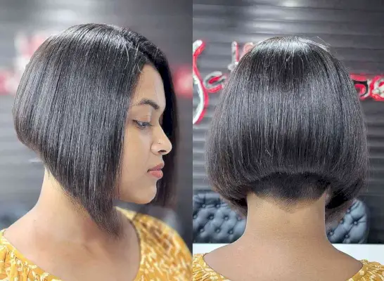 Sleek Bob with an Undercut