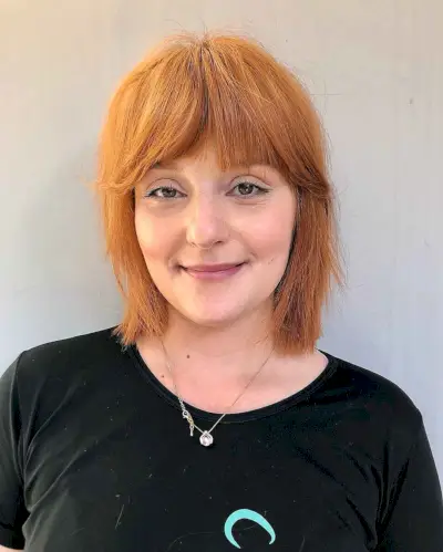 Chunky bob with bangs