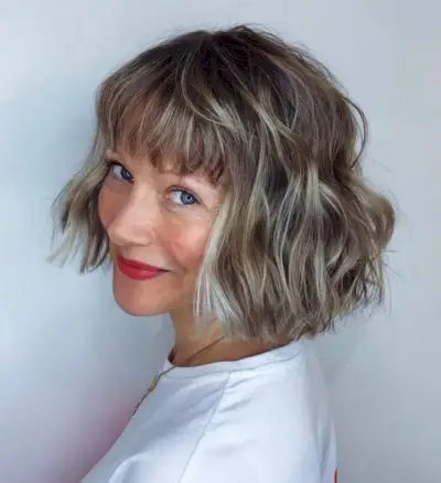 Short Choppy Bob with Bangs
