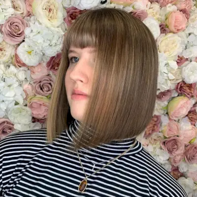 Blunt Cut Bob with Fringe