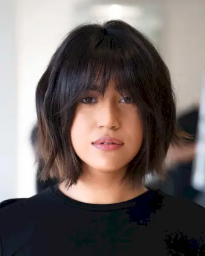 Blunt Bob with Fringe