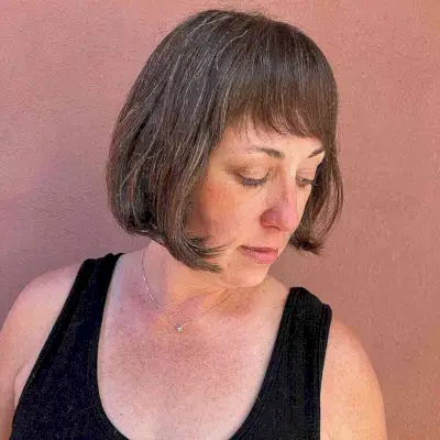 Low-Maintenance French Bob for Women Over 50 with Finer Hair